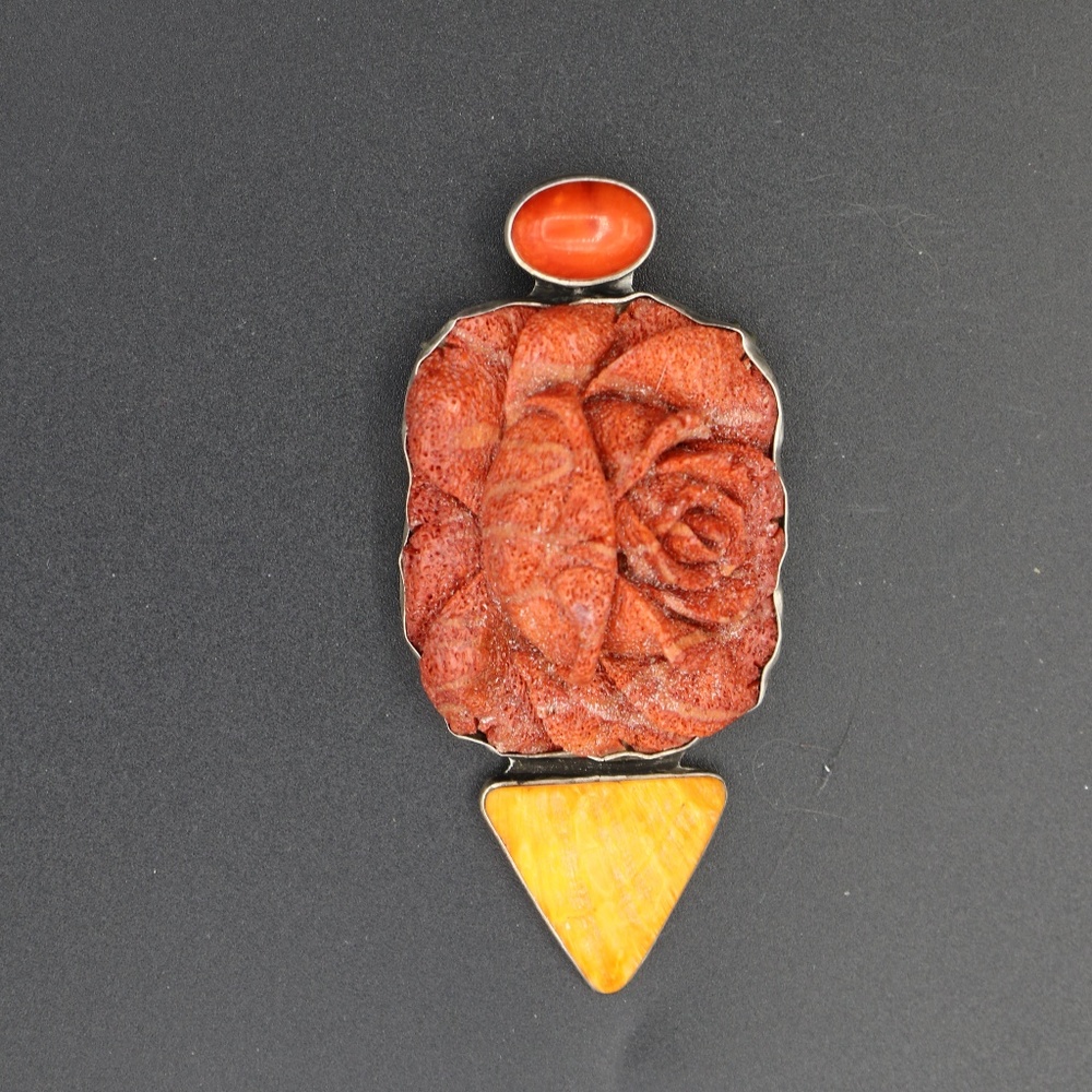 Vintage Amy Kahn Russell Pin/Pendant AKR silver